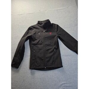 Tesla Motors‎ Mens Softshell Jacket Black Red Logo TSL7853BK XS